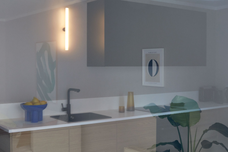 Interior design by Steffi Bühlmaier - Doppelbelichtetes Foto einer Küchenzeile