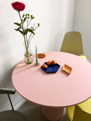 Interior design by Steffi Bühlmaier- rosaner Tisch