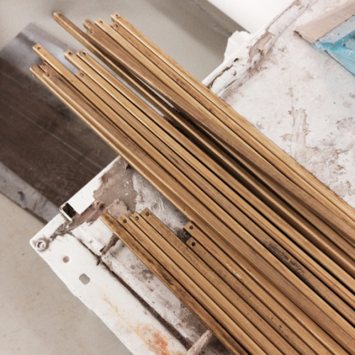 steffi bühlmaier steffibuehlmaier - lichtobjekt - lamp design - diamant - brass pipes