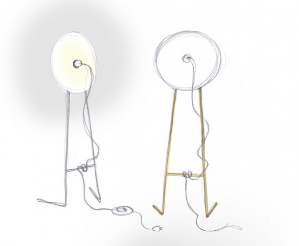 steffi b&uuml;hlmaier steffibuehlmaier - oh lamp - design drawing of floor lamp