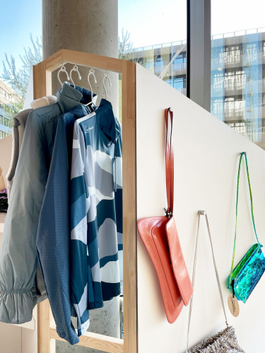 Display at the pop up store at foodlab Hamburg with products from South Tyrol.