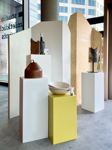 Steffi Bühlmaier Set Design. Display at the pop up store at foodlab Hamburg with products from South Tyrol.