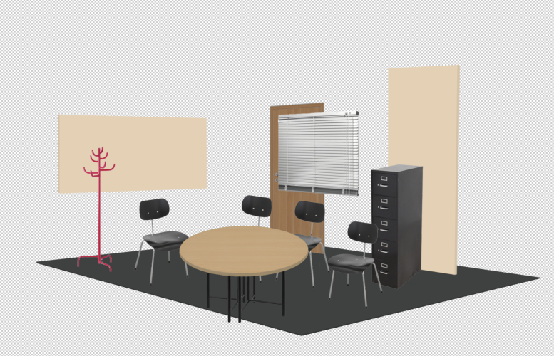 Steffi Bühlmaier Set Design. Design eines Studio Setbaus für die True-Crime TV-Serie „DARK MINDS - Das Böse in uns“