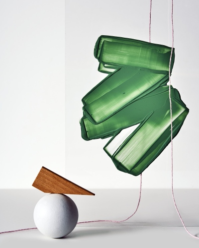 steffi b&uuml;hlmaier steffibuehlmaier - minimal maximal - sculptural art - green paint - paul kusserow