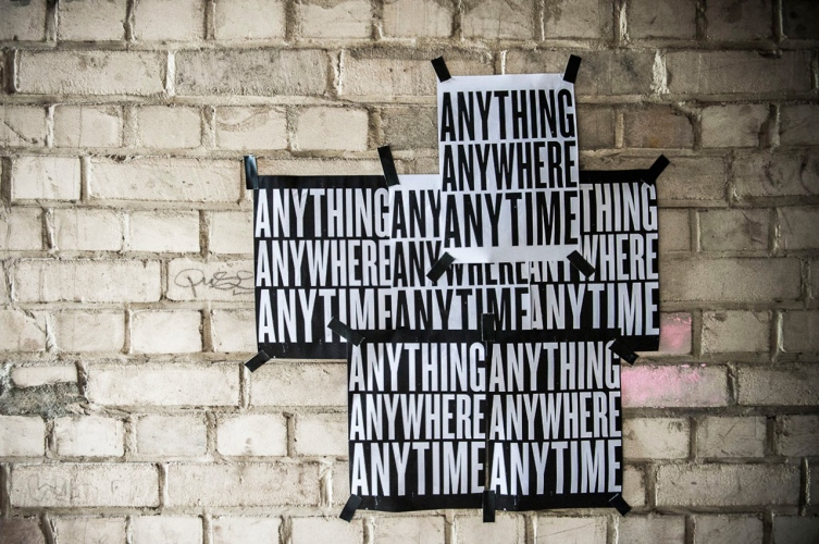 steffi b&uuml;hlmaier steffibuehlmaier - converse - shop styling props - posters on brick wall