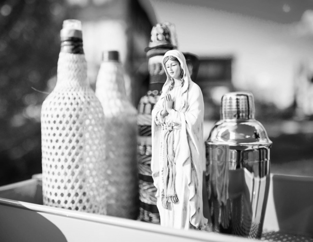 steffi b&uuml;hlmaier steffibuehlmaier - moby m&ouml;we - music video - still life with bottles and madonna